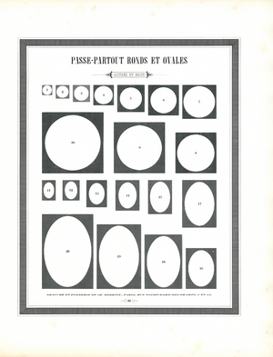 Round and Oval Passepartout Templates (print)