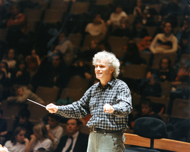 Simon Rattle conducting December