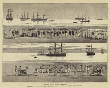 Alexandria, Our Blue Jackets and their Shore Equipment (engraving)