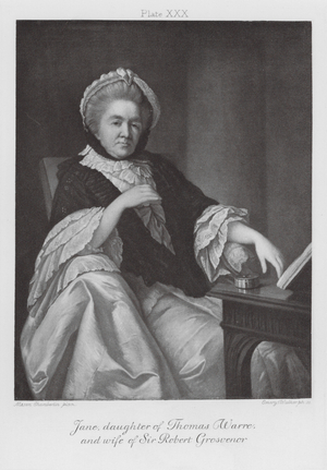 Jane, daughter of Thomas Warre, and wife of Sir Robert Grosvenor (litho)
