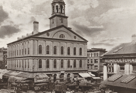 Boston: Faneuil Hall (b/w photo)