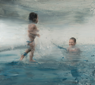 Children at Sea, 2015 (oil on canvas)