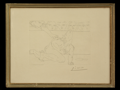 Dying Minotaur, from the Minotaur Series, 1933 (etching)
