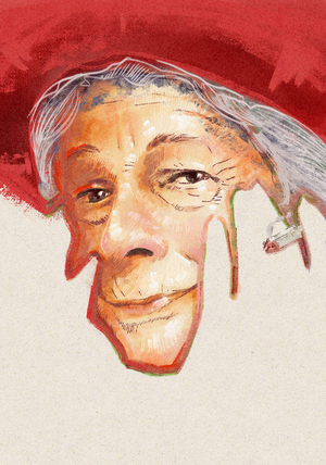 Portrait Of  Poetess Wislawa Szymborska, 2023 (illustration)