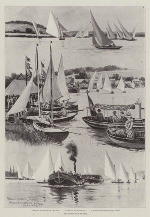The Bourne End Regatta (litho)