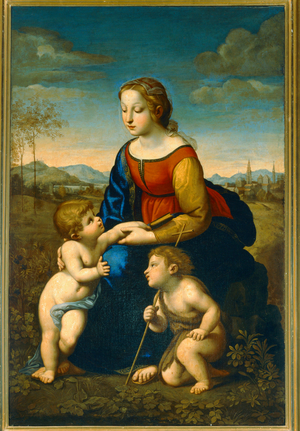 The Virgin Mary, Christchild and young Saint John Baptist
