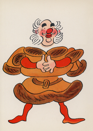 Figures from Children’s Books: Falstaff (colour litho)