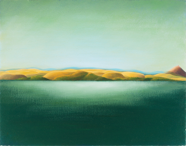 Paysage n°2, 2015 (oil on wood panel)