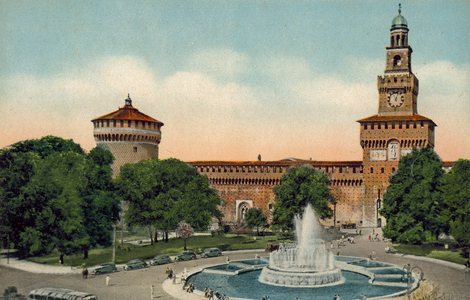 Milano / Milan: Castello Sforzesco (colour photo)