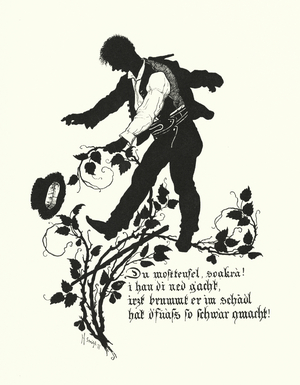 Silhouette by Hugo Strohl (litho)
