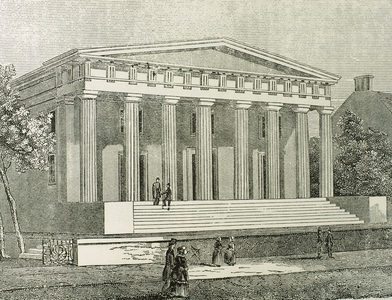 United States, Philadelphia, Pennsylvania, Second Bank of the United States (engraving)