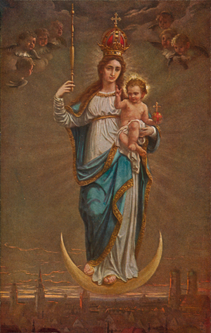 Patrona Bavariae (colour litho)