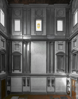 Renaissance - Architecture: Vestibule - south side - Laurentian Library, Florence, Italy
