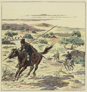 Eclaireurs cosaques (colour litho)