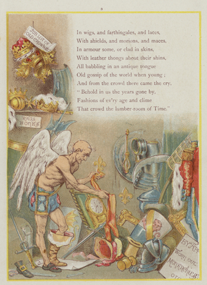 Page from Upstream by Richard Andre (colour litho)