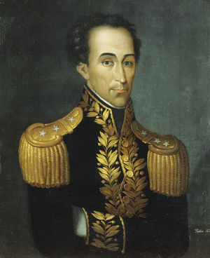 Portrait of Simon Bolivar, 1831 (oil on canvas)