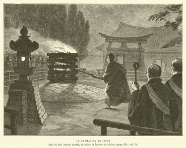 La Cremation Au Japon (engraving)