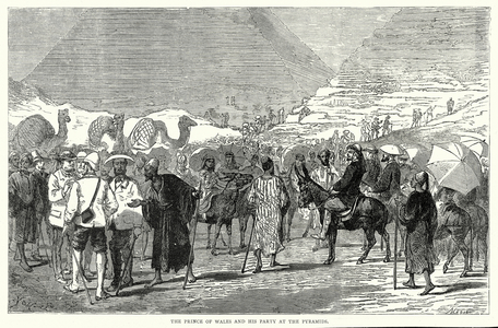 The Prince of Wales and his Party at the Pyramids (engraving)