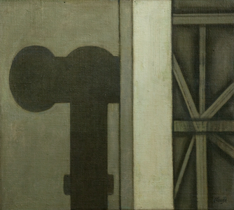 Industrial Interior 1, 1956 (oil on canvas)