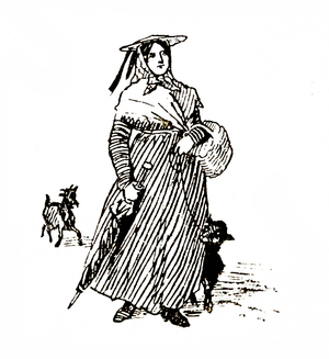 local French woman, in the south of France c1884