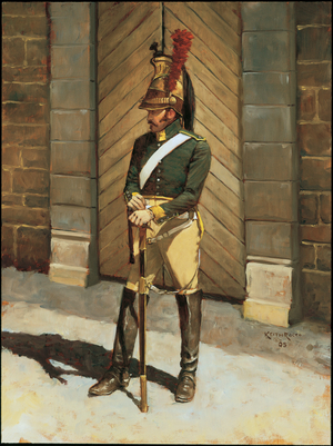 French Dragon 1813, 2005 (oil on board)