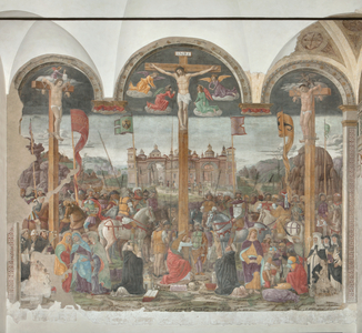 Milan, Refectory of the Cenacolo Vinciano, Donato Montorfano, Crucifixion of Christ, 1495