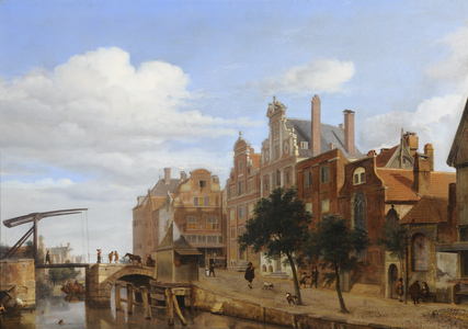 View in Amsterdam (oil on panel)