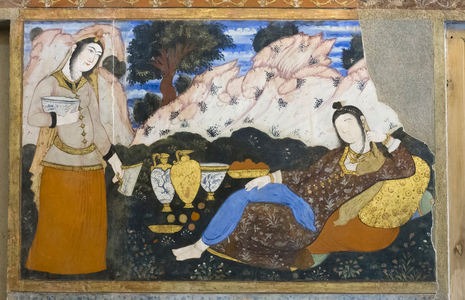 Fresco at Chehel Sotoun palace, Esfahan, Iran