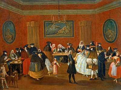 The Ridotto: masquerade scene … (painting on canvas)