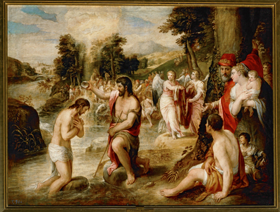 The baptism of Christ …