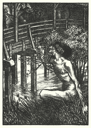 Matthew Arnold poem: The Neckan (engraving)