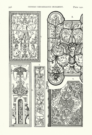 German Renaissance ornament (litho)