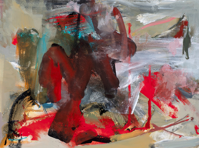 Red Wave, 2014 (gouache)