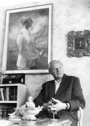 Karl Wolff, 1955 (b/w photo)