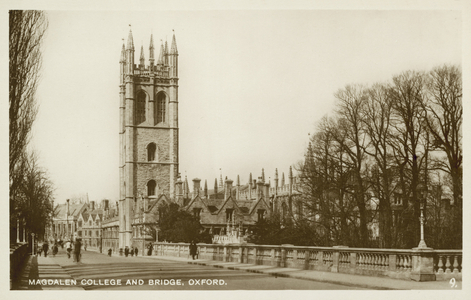 Magdalen College, Oxford (b/w photo)