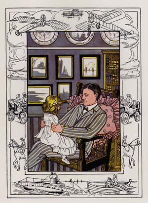 Mary Rides (colour litho)