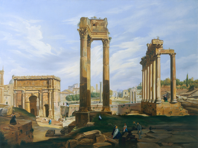 The Roman Forum (oil on canvas)