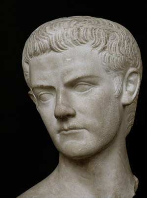 Caesar Caligula. Marble bust, …