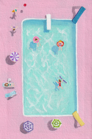 Mamie's Pool, 2025 (acrylic on canvas)