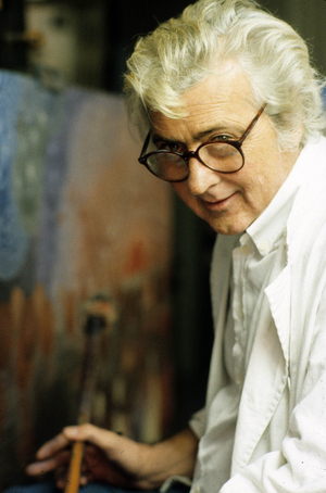 Wolfgang Hutter, austrian painter, here in Vienna, 1985