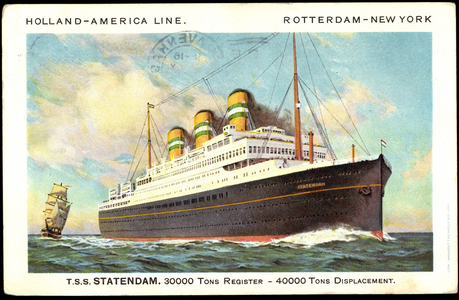 Dampfer T.S.S. Statendam, Holland America Line