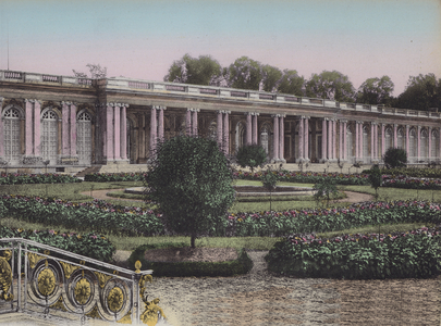 Grand Trianon, Facade sur les Jardins, Great Trianon, Front view on the gardens (coloured photo)