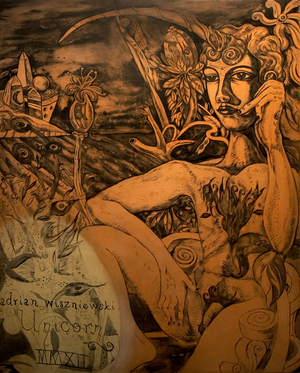 Unicorn, 2012 (oil on canvas)