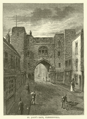 St John's Gate, Clerkenwell (engraving)