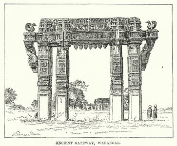India: Ancient Gateway, Warangal (engraving)