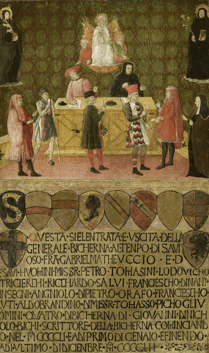 Office of the Tax Administration, 1451 (tempera on panel)