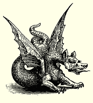 The Dragon of Fable (engraving)