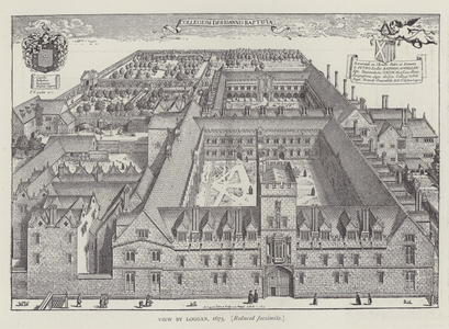 View by Loggan, 1675 (engraving)