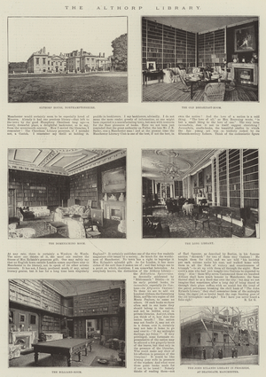 The Althorp Library (b/w photo)