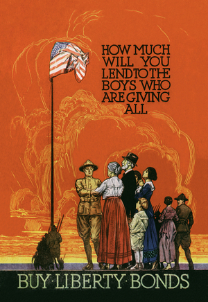 How much will you lend to the boys who are giving all?, 1917 (poster)
